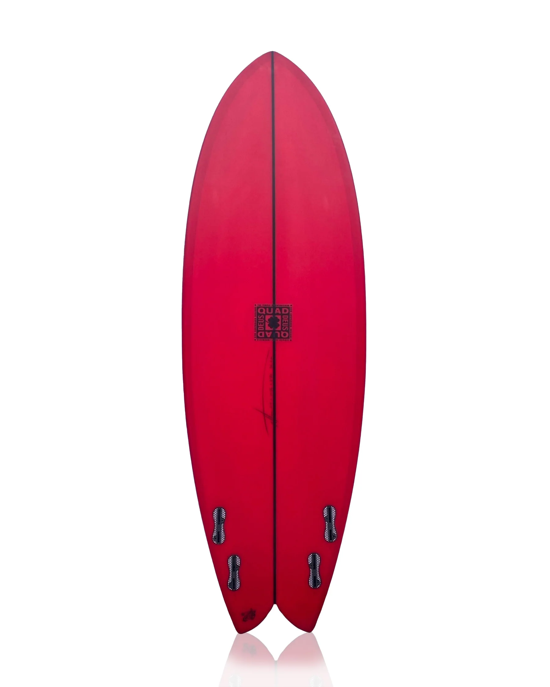 5'8 Quad Deep Red - Image 2