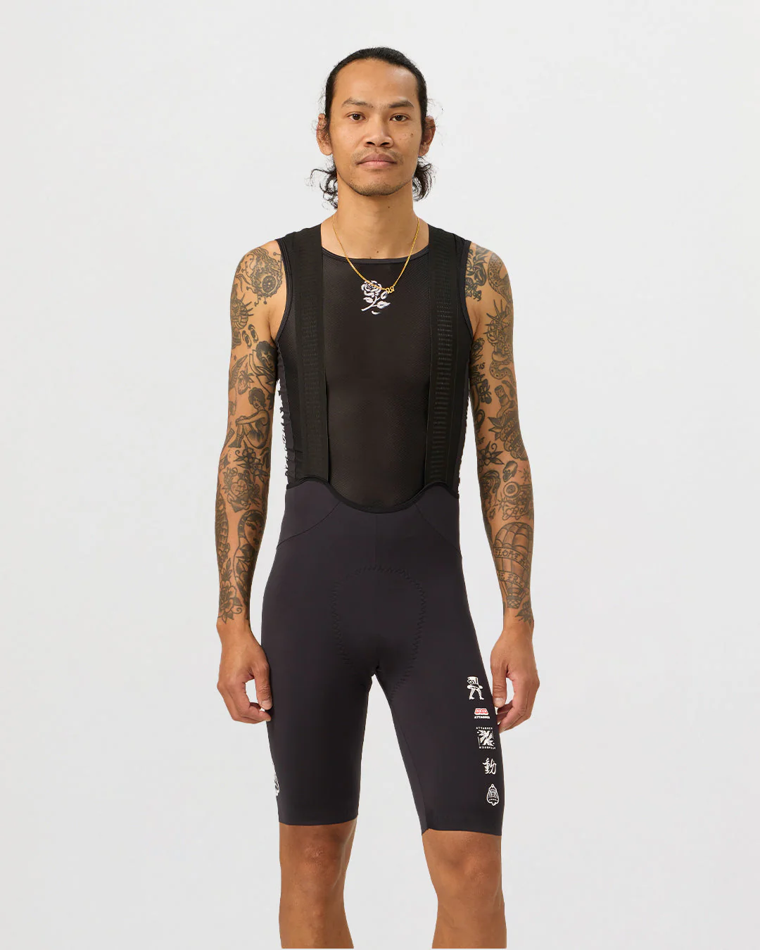 Deus Ex Attaquer Rose Bib Short - Black