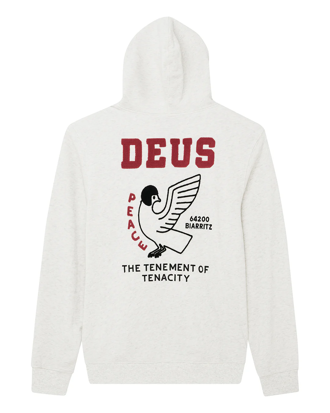 Buck Up Zip Hoodie - Lt Grey Marle - Image 4
