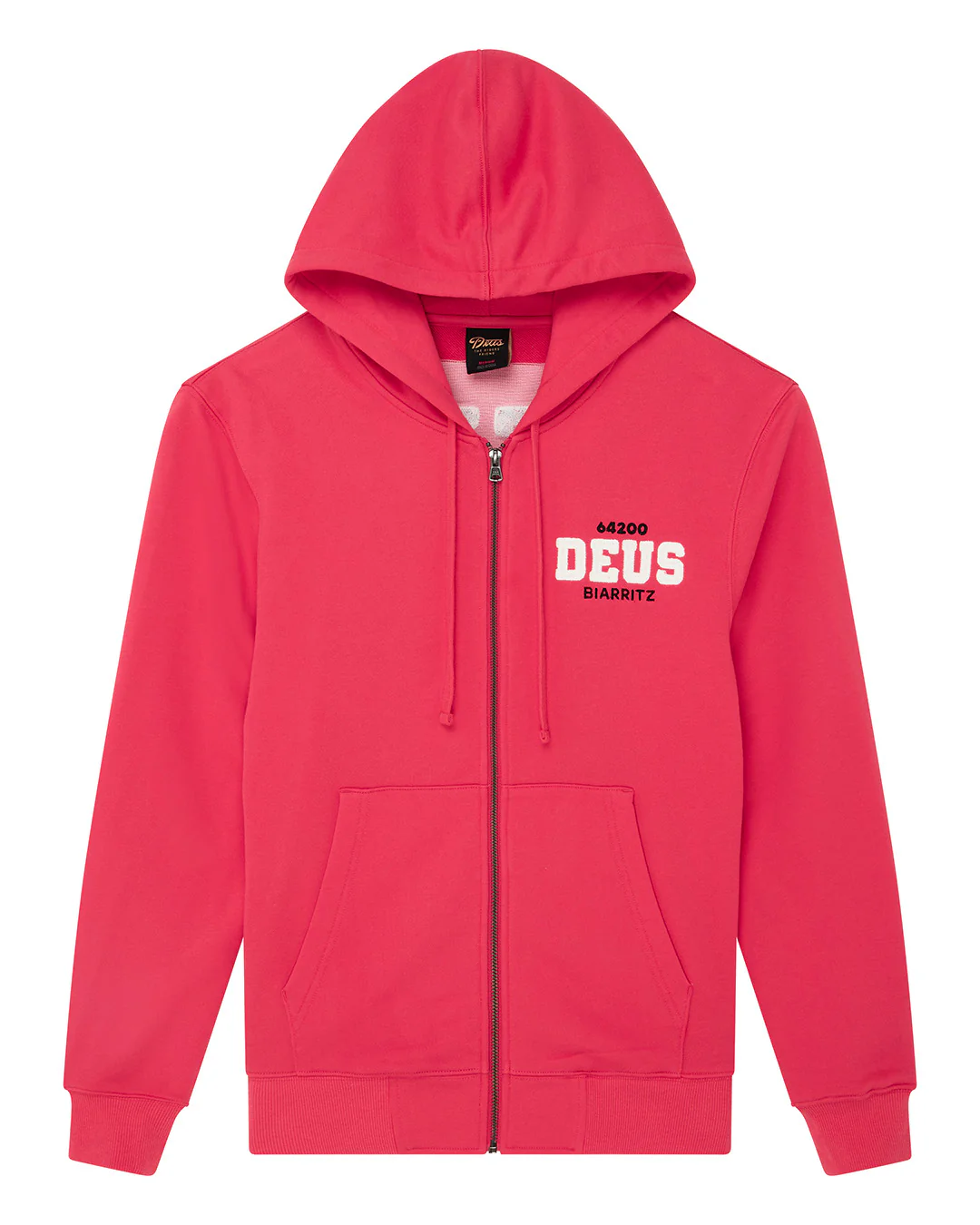 Buck Up Zip Hoodie - Melon Red - Image 3