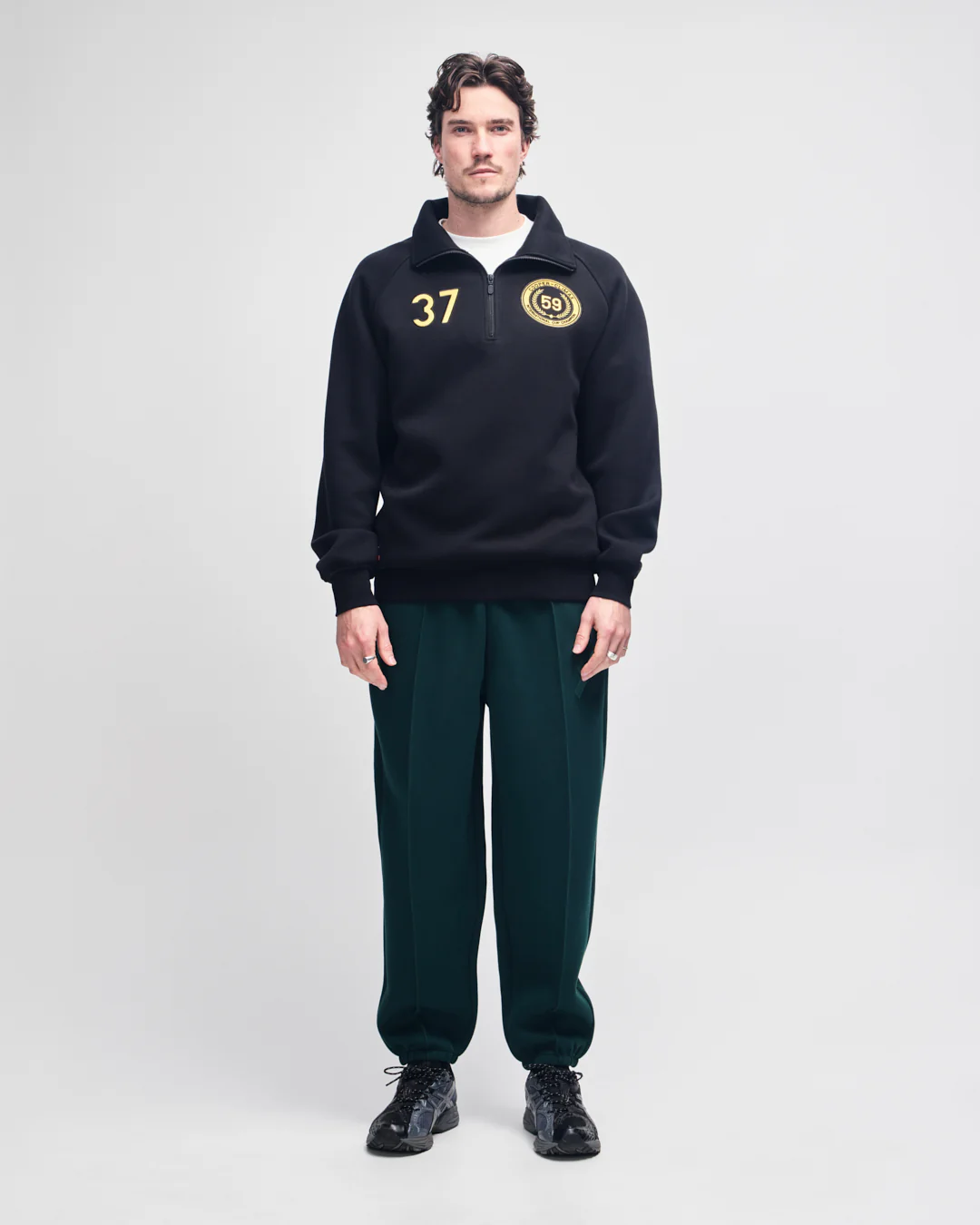 Cc 1/4 Zip Fleece - Black - Image 5