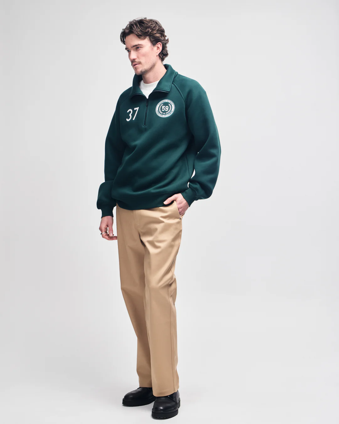 Cc 1/4 Zip Fleece - Race Green - Image 6