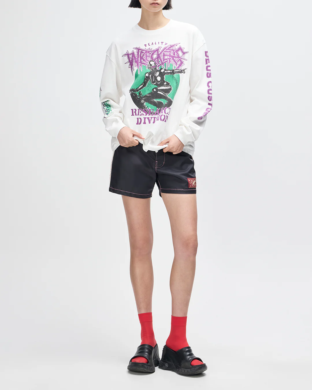 Cosmic Encounter LS Tee - Vintage White - Image 8