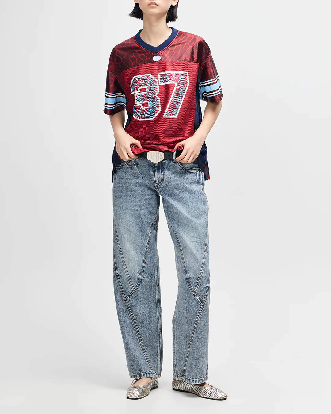 Cresto #37 Top - Burgundy - Image 7