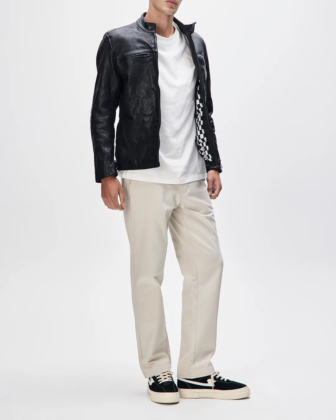 Cruiser Leather Jacket - Black - Image 7