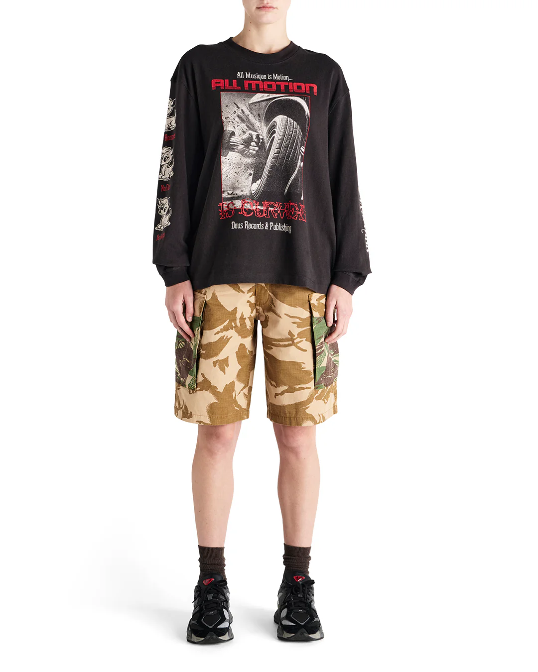 Dancing Ghost Ls Tee - Anthracite - Image 4