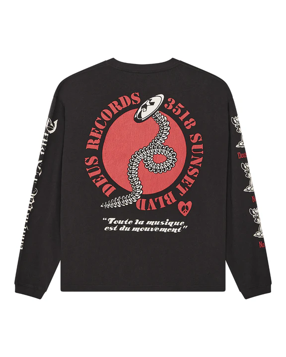 Dancing Ghost Ls Tee - Anthracite - Image 7