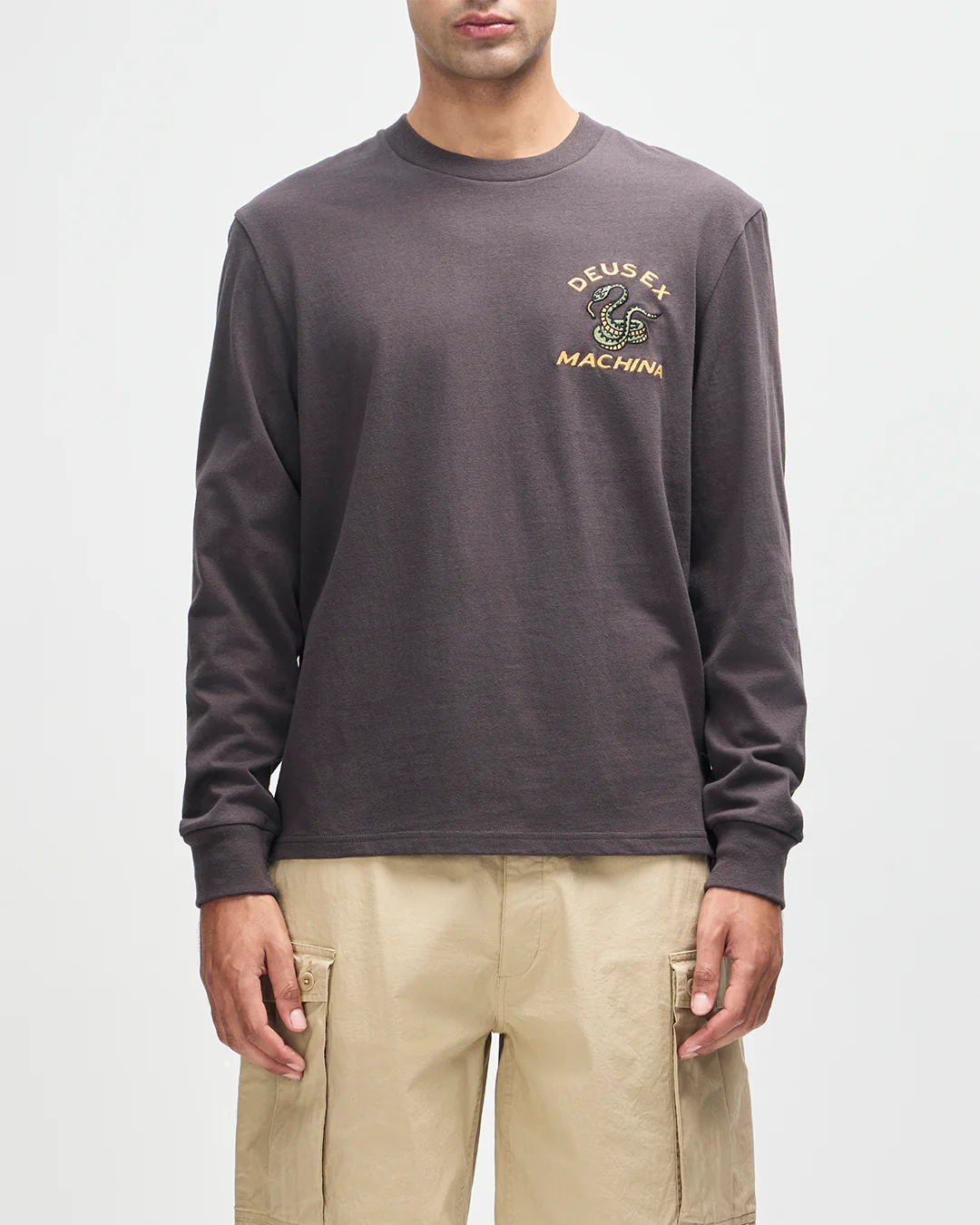 Danger Noodle Ls Tee - Anthracite