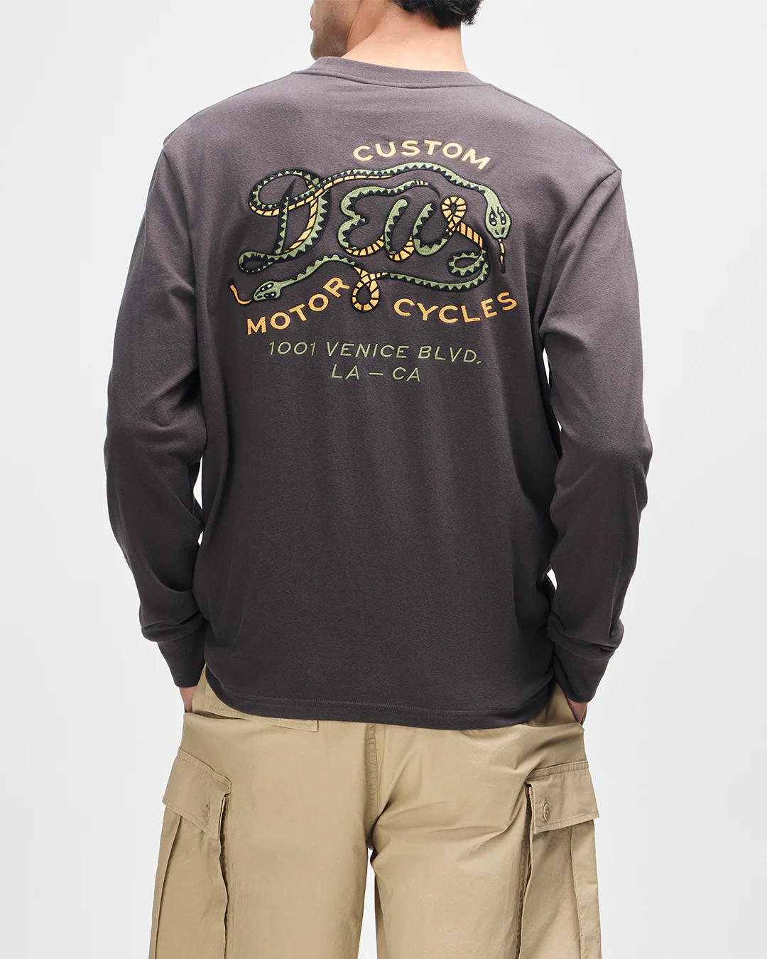Danger Noodle Ls Tee - Anthracite - Image 2