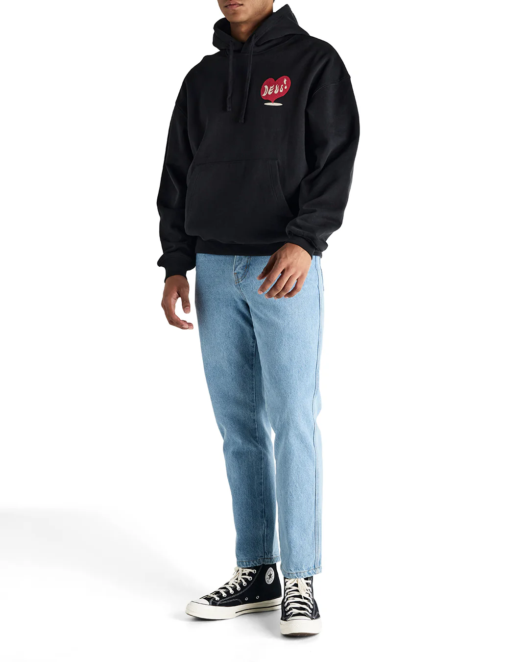 Deep Cut Hoodie - Black - Image 9