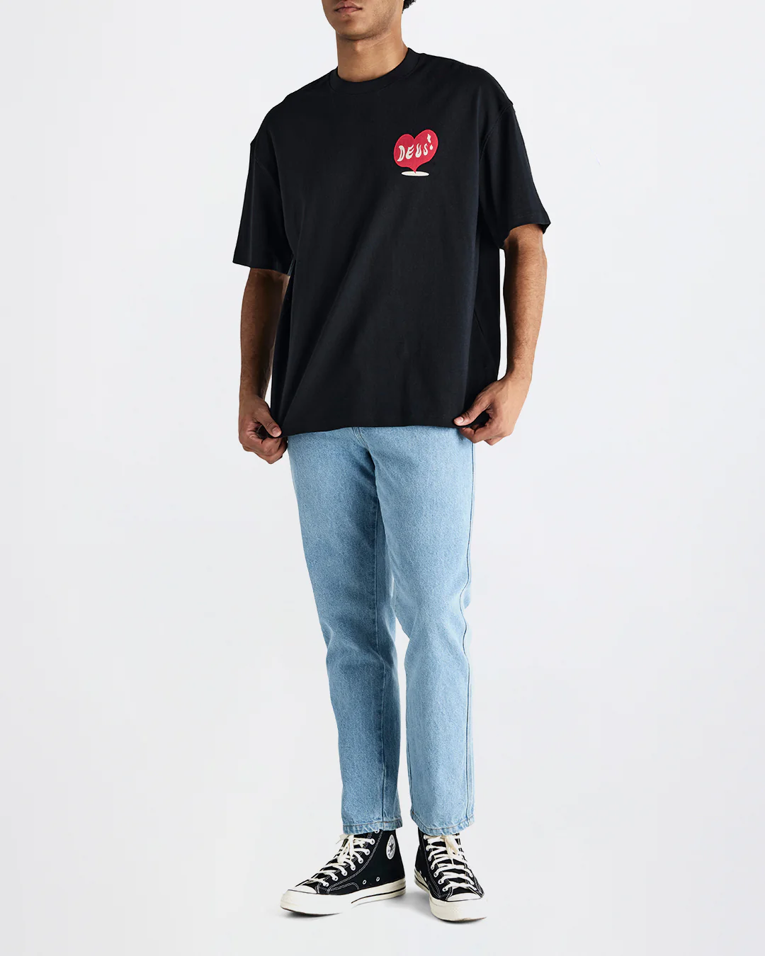 Deep Cut Tee - Black - Image 3