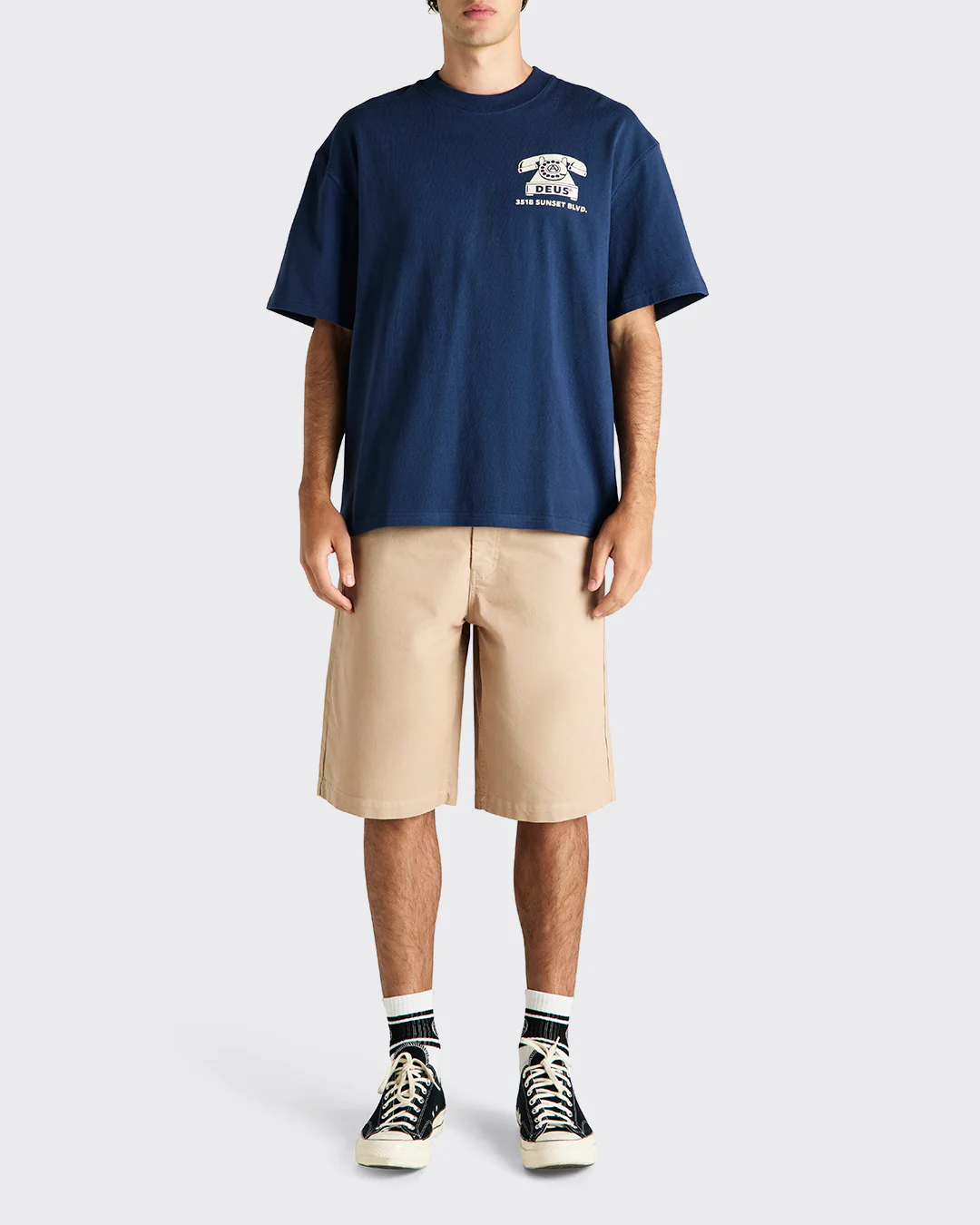 Dialtone Tee - Dark Denim - Image 7