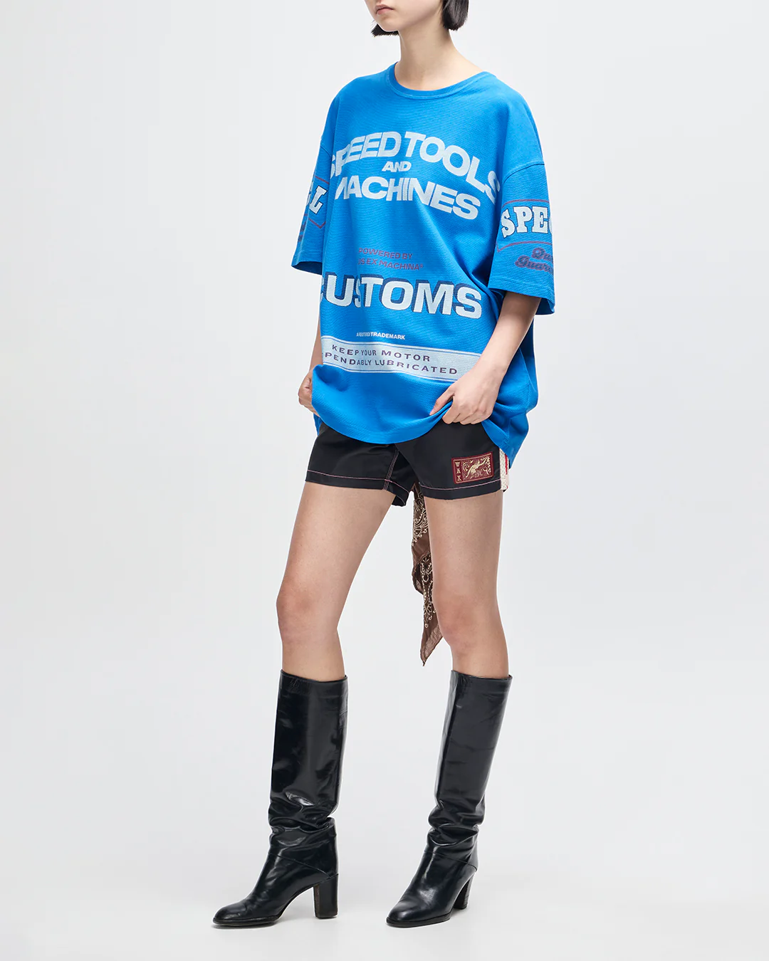 Flohmarkt Oversized Tee - Daphne Blue - Image 14