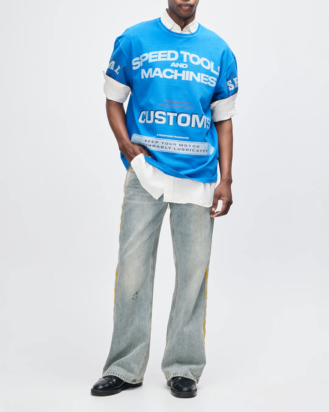 Flohmarkt Oversized Tee - Daphne Blue - Image 7