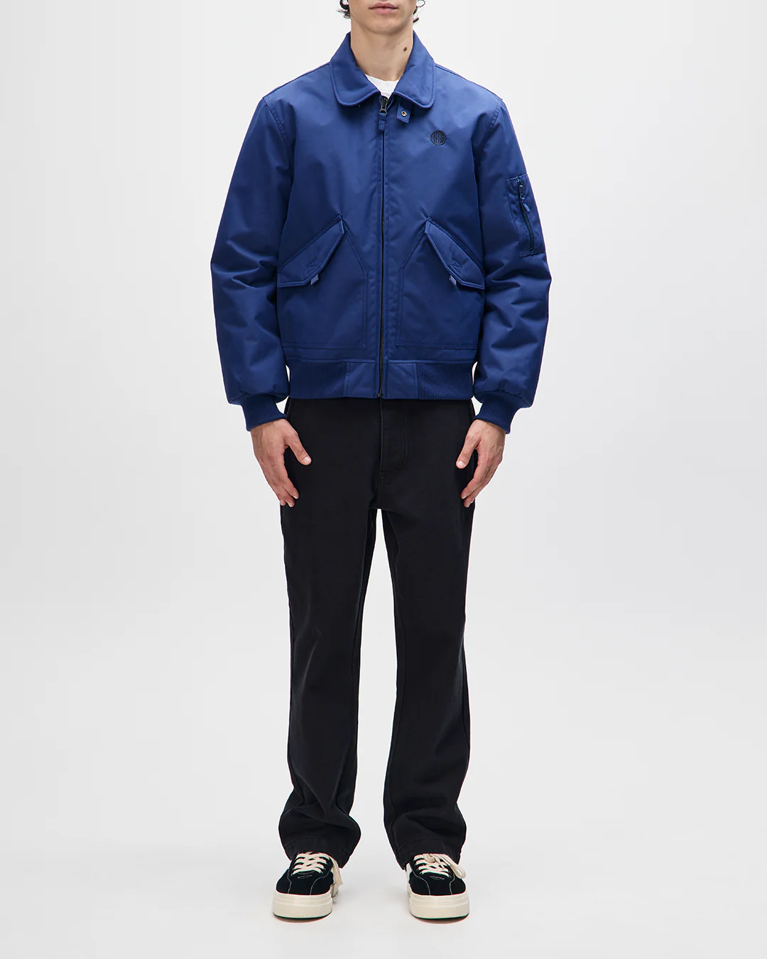 In Benzin Flight Jacket - Estate Blue - Image 5