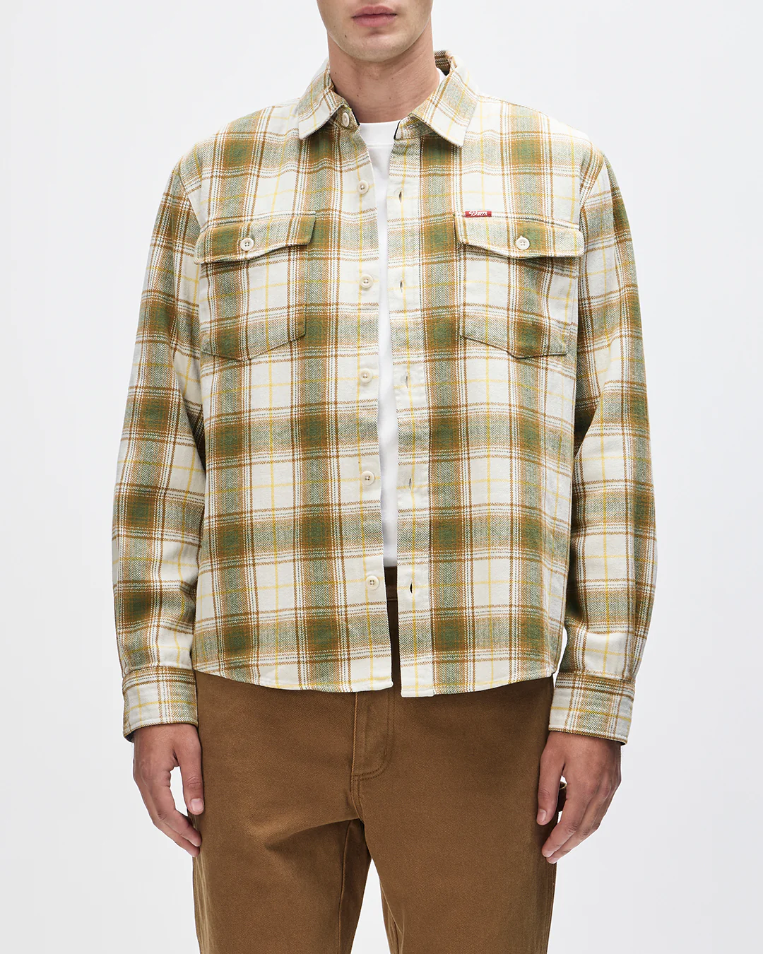 Jermaine Check Shirt - Dirty White Check