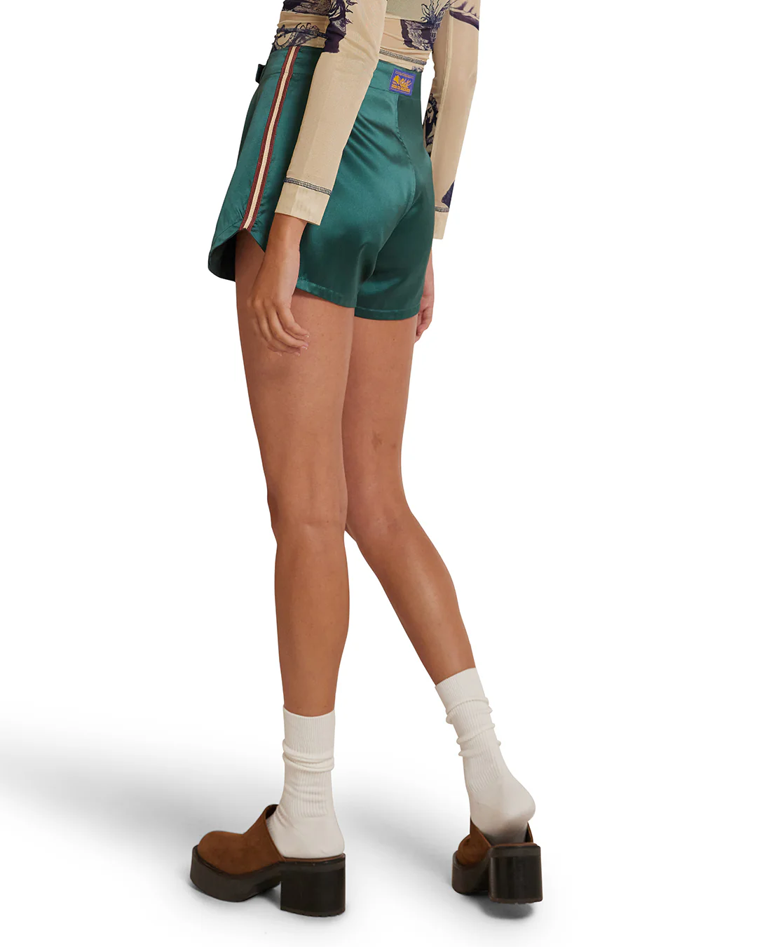 Jiji Satin Short - Emerald - Image 2