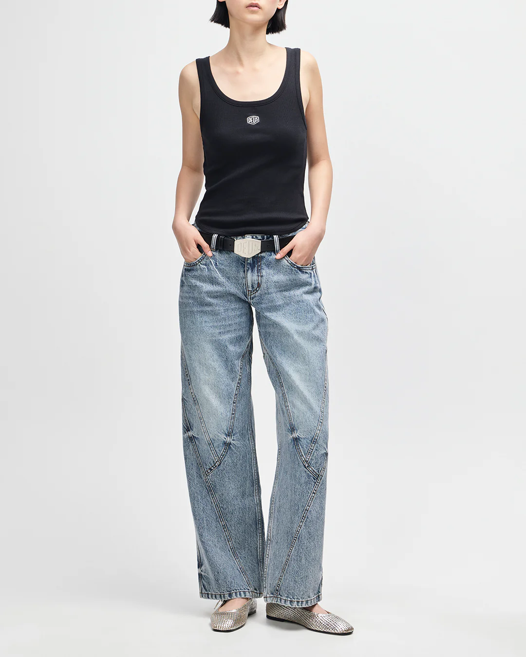 June Shield Tank - Black - Image 5