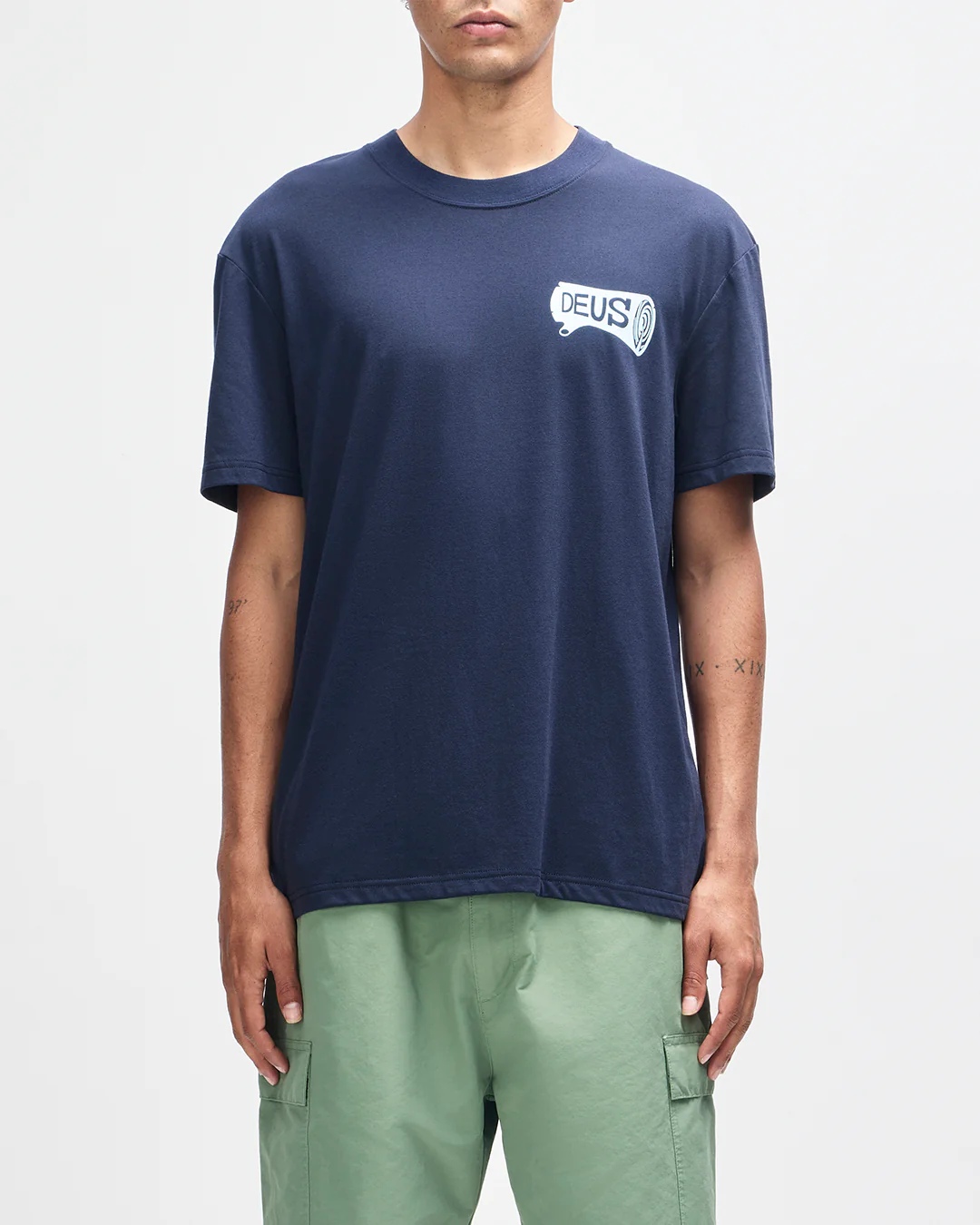 Log Tee - Mechanic Blue