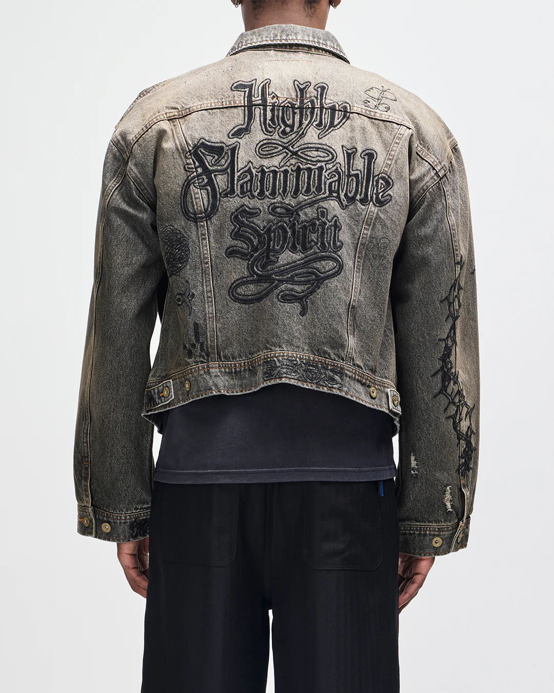 Mephistopheles Noir Jacket - Dirty Anthracite - Image 6