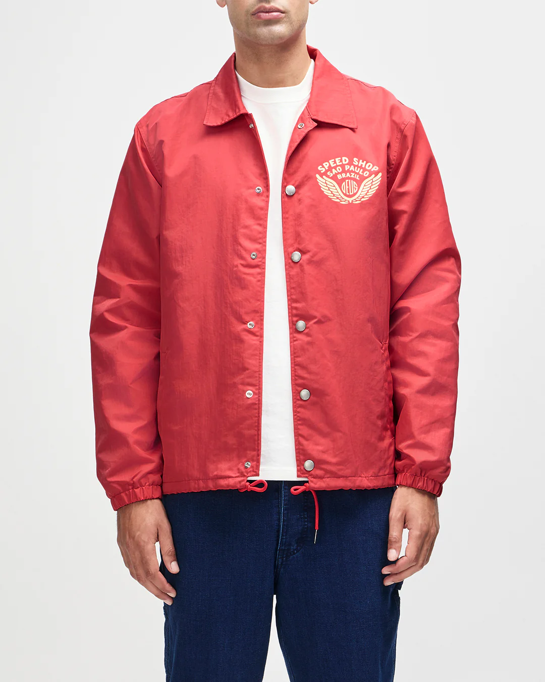 Munificence Nylon Coach - Melon Red