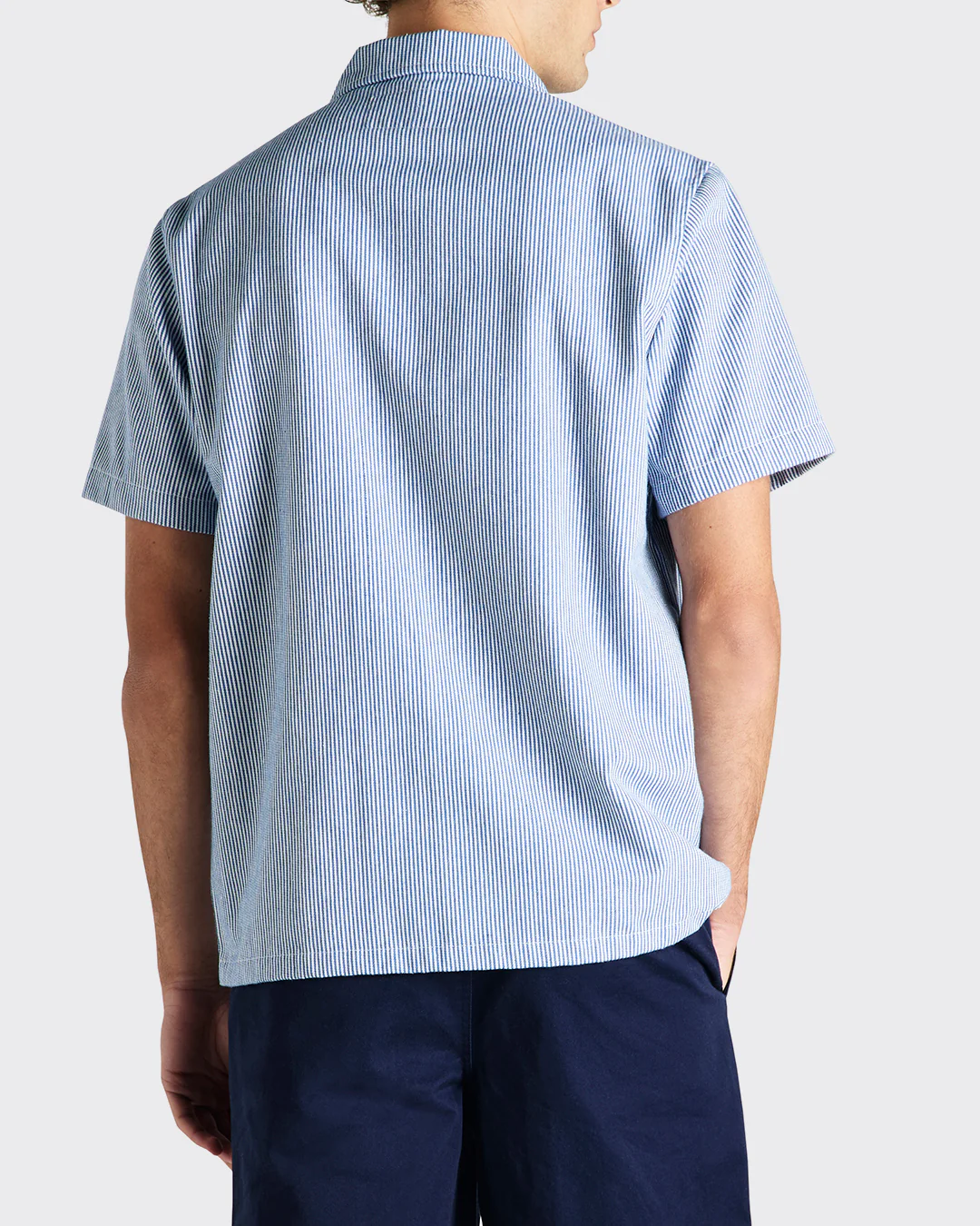 No Shelter Work Shirt - Blue Stripe - Image 2