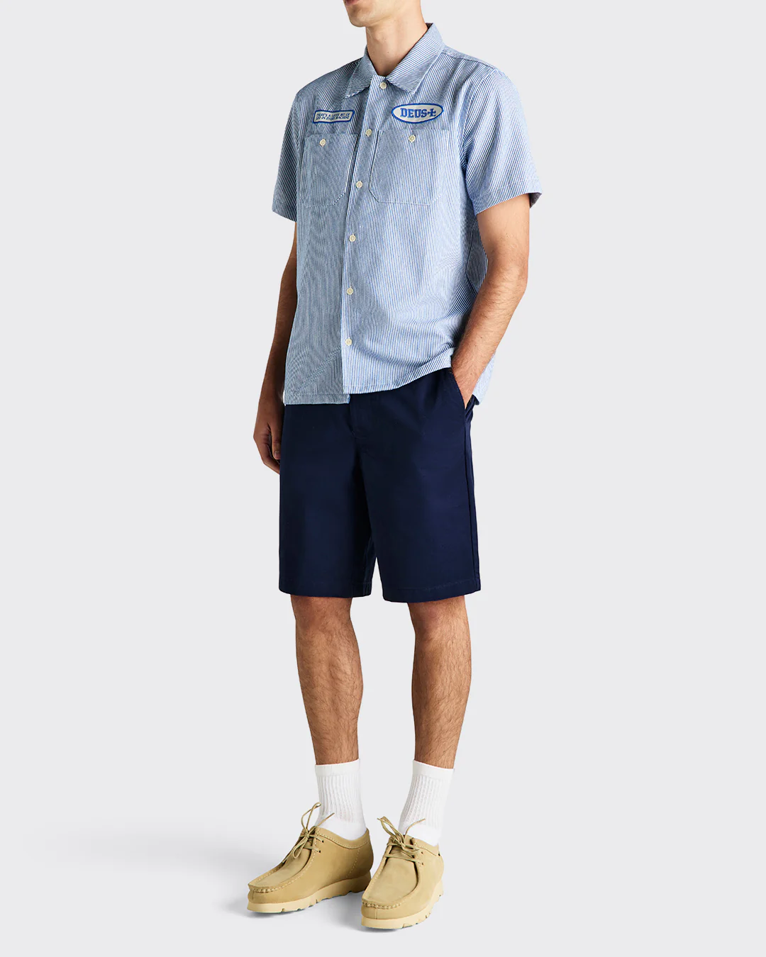 No Shelter Work Shirt - Blue Stripe - Image 8