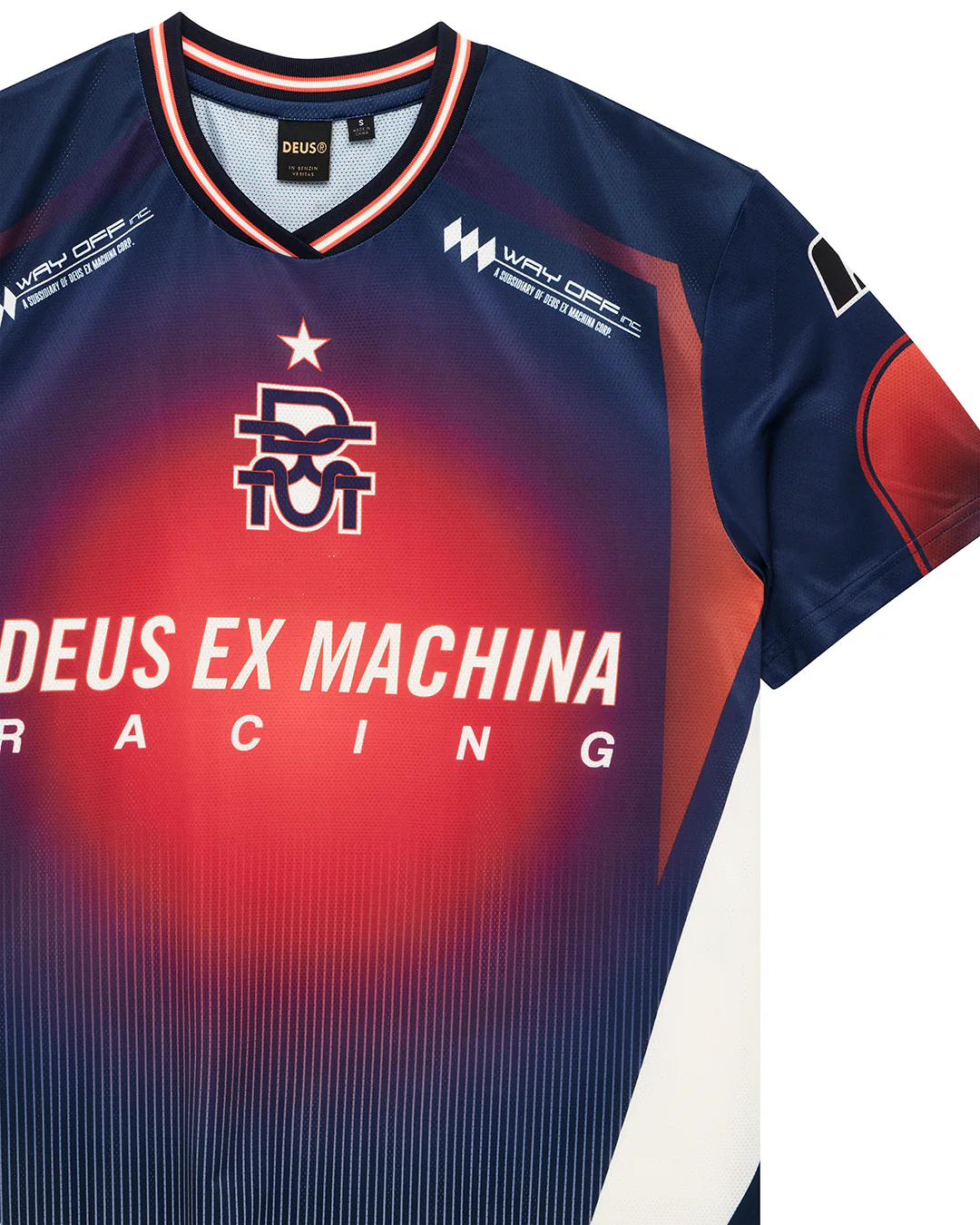 Peak Moto Tee - Oceana Flame - Image 7