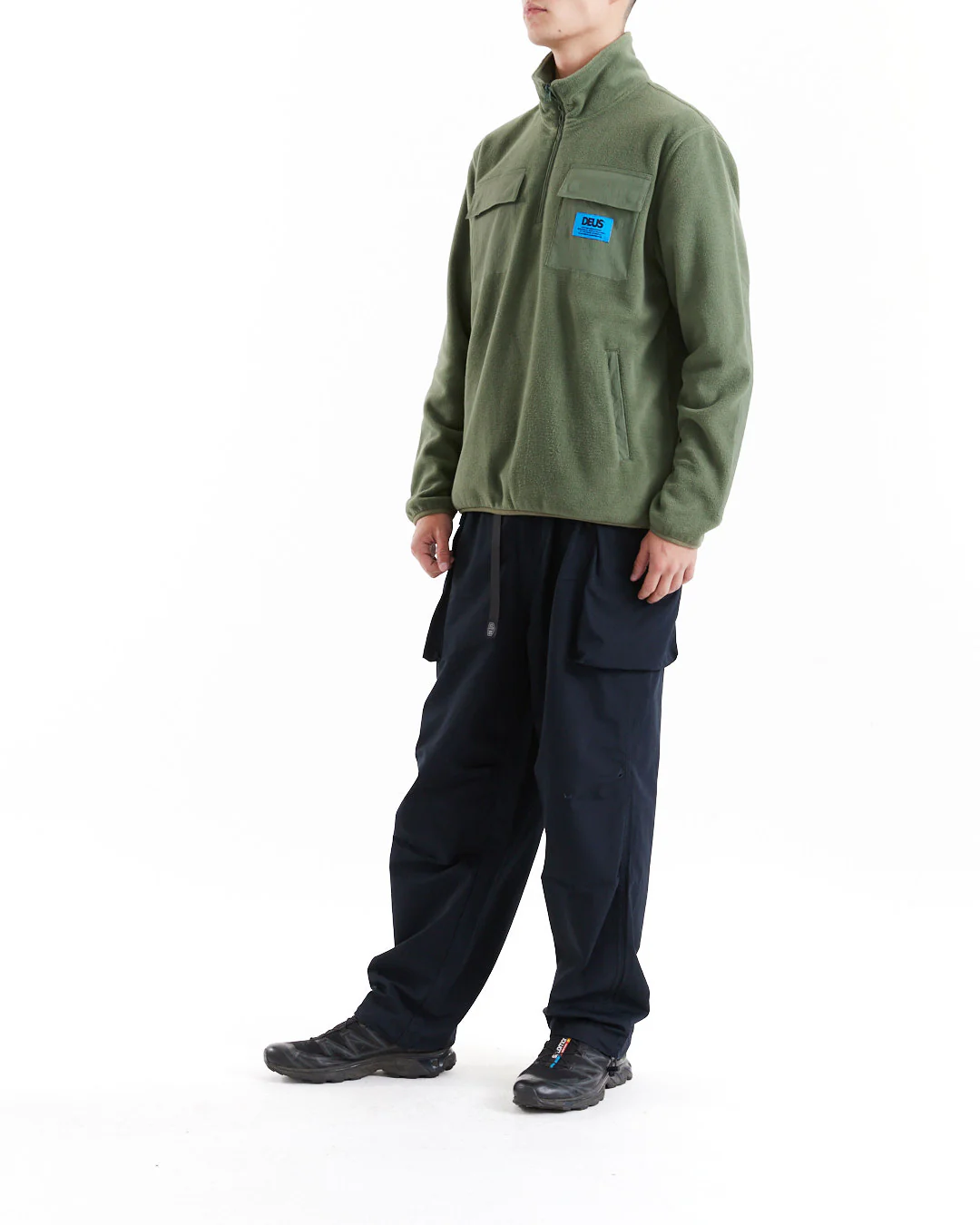 Section Zip Neck Fleece - Clover - Image 4