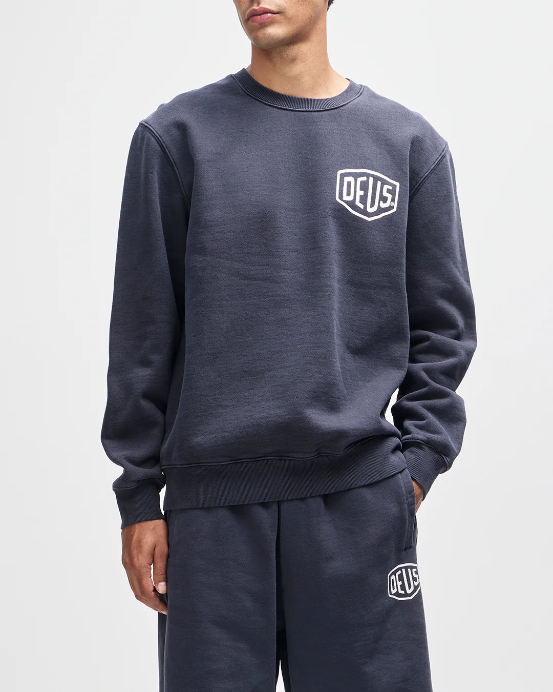 Shield Garment Dyed Crew - Black