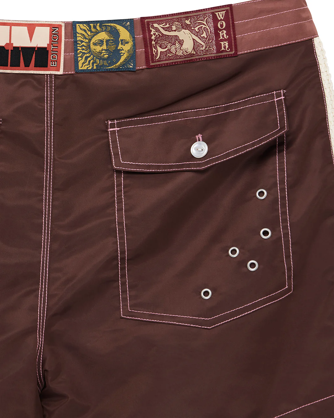 Short Short Boardshort - Ruby Red - Image 8