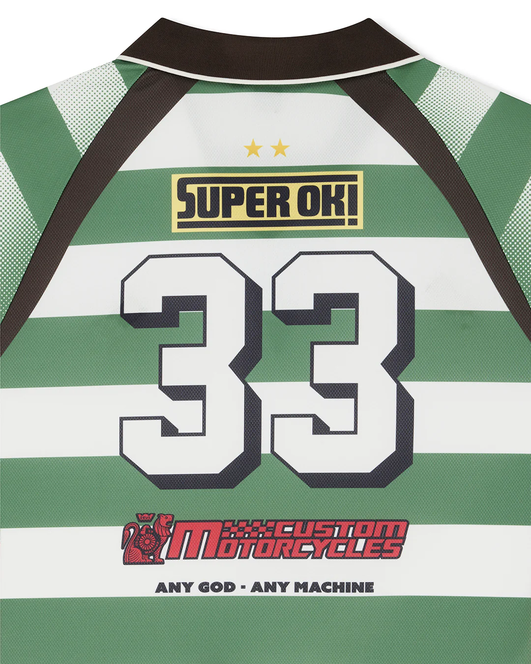 Stripe Ss Moto Jersey - Green - Image 4